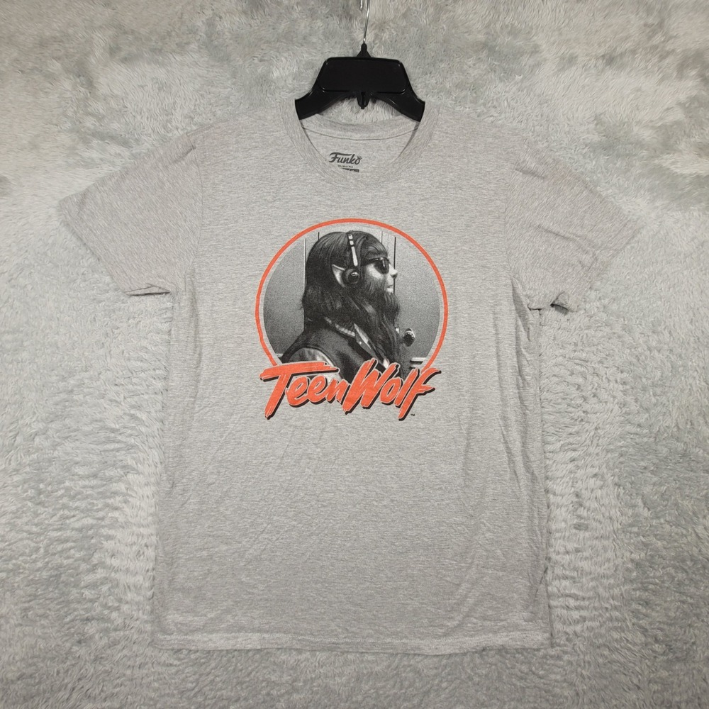 Funko Teen Wolf Graphic T Shirt Kids Medium Grey Short Sleeve Movie Tee